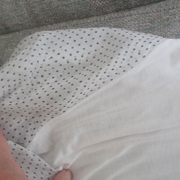 VIOLA BORGHI CHIFFON SILK BLOUSE NWOT POLKA DOT SIZE SMALL - Picture 8 of 9